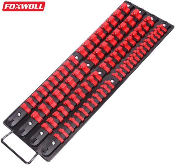 Socket Clip Rail Holder 80-Piece Socket Organizer Tray-foxwoll