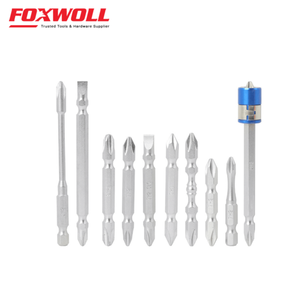 11PCS Double End Phillips Slotted S2 Screwdriver Bits-foxwoll