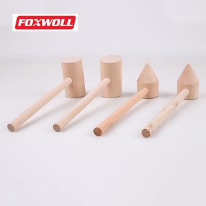 wooden hammer factory direct sales small wooden hammer-foxwoll