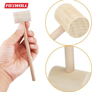 Mini Wooden Hammer for Kids Craft Toys tool-foxwoll