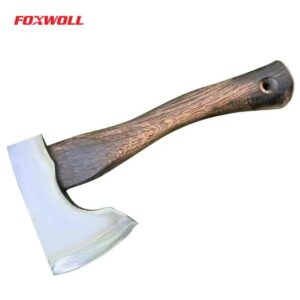 Outdoor Portable Hand Forged Nieman Wood Handle Camping Hand Tomahawk Axe - foxwoll