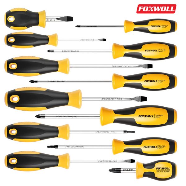 Hot Sale 12 PCS with Supper Magnet Screwdrivers Set- foxwoll