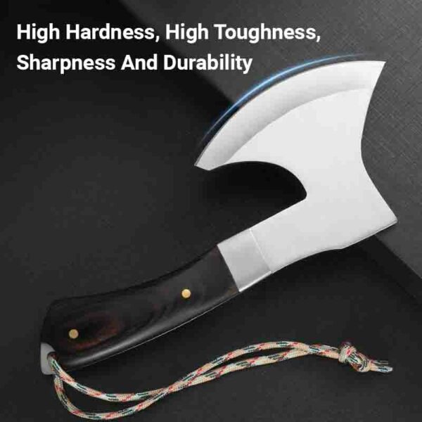 Hand Axe Outdoor One High Hardness Sharp Stainless Steel Tactical Axe Camping Multi-Purpose Logging Axe - foxwoll