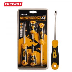 4pcs Slotted and Phillips Screwdriver Tool Set-foxwoll