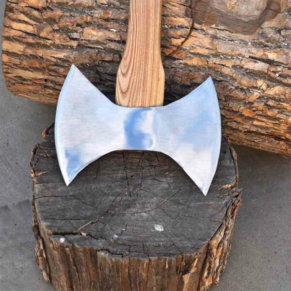 Factory Direct Sales Of Wood Handle Double Blade Axe, Multi-functions, Suitable For Outdoor Competition / Camping - foxwoll