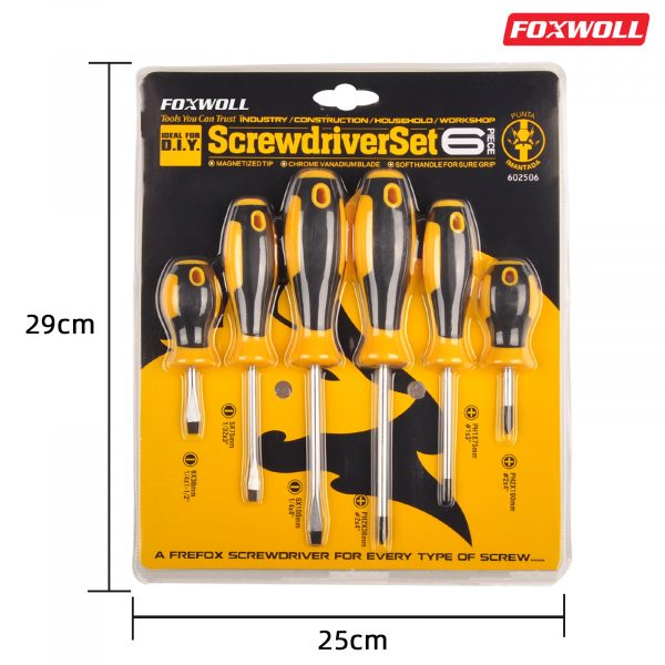 Wholesale 6pcs High Quality Screwdriver Set- foxwoll
