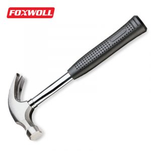 8 oz Claw Hammer Solid Tubular Steel Handle-foxwoll