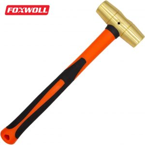 ball peen hammer Brass Hammer with Fiberglass Handle-FOXWOLL-1 (2)