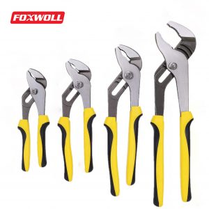 Groove Joint Pliers Set with Bi-Material Handles-foxwoll