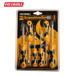 Hand Tool 6pcs Slotted and Phillips Screwdriver Set-foxwoll