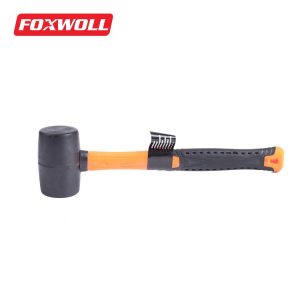 Rubber Mallet Safety Handle Hammer Tools -foxwoll