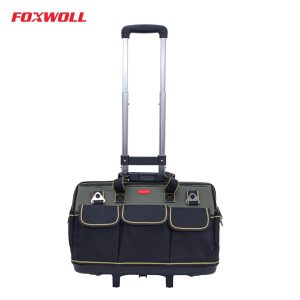 Tool bag with wheels Removable Rolling Tool Tote bag-foxwoll
