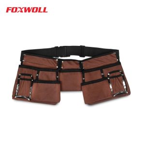 Tool Belts 11 Pocket Brown and Black Heavy Duty Construction-foxwoll