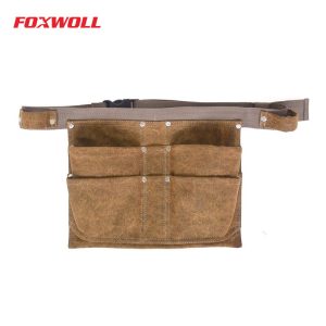 Waist Tool Pouch with Hammer Loop Tool Belt Carpenter Apron -foxwoll