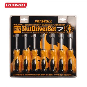 Wholesale 7pcs Nut Driver Set with Screwdriver Bit Holder-Foxwoll