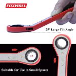 Double Ring Wrench Reversible Universal Ratchet Spanners-foxwoll