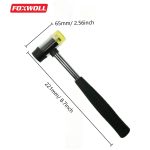 Rubber Mallet Hammer Dia.25mm Household Metal Mallet-foxwoll